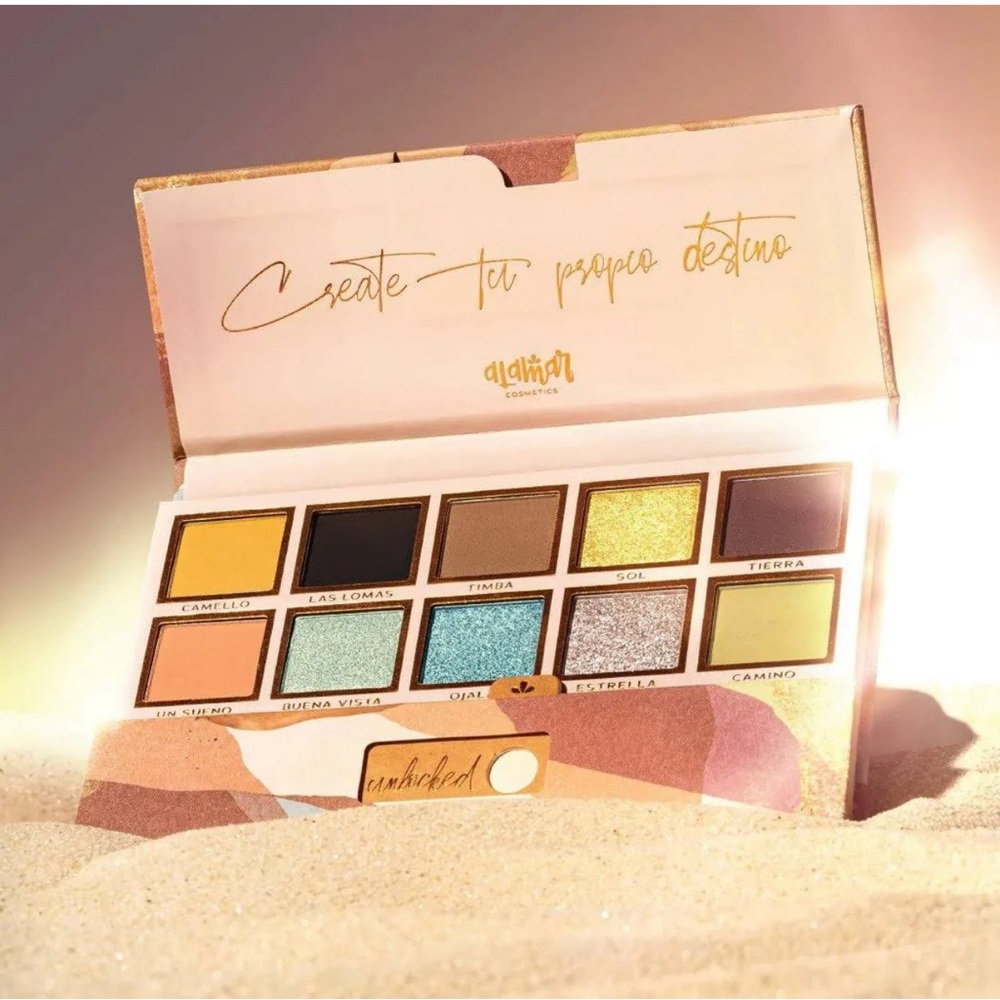 BRAND NEW DESTINO EYESHADOW PALETTE, 10 Shades with Different Finishes, 11g